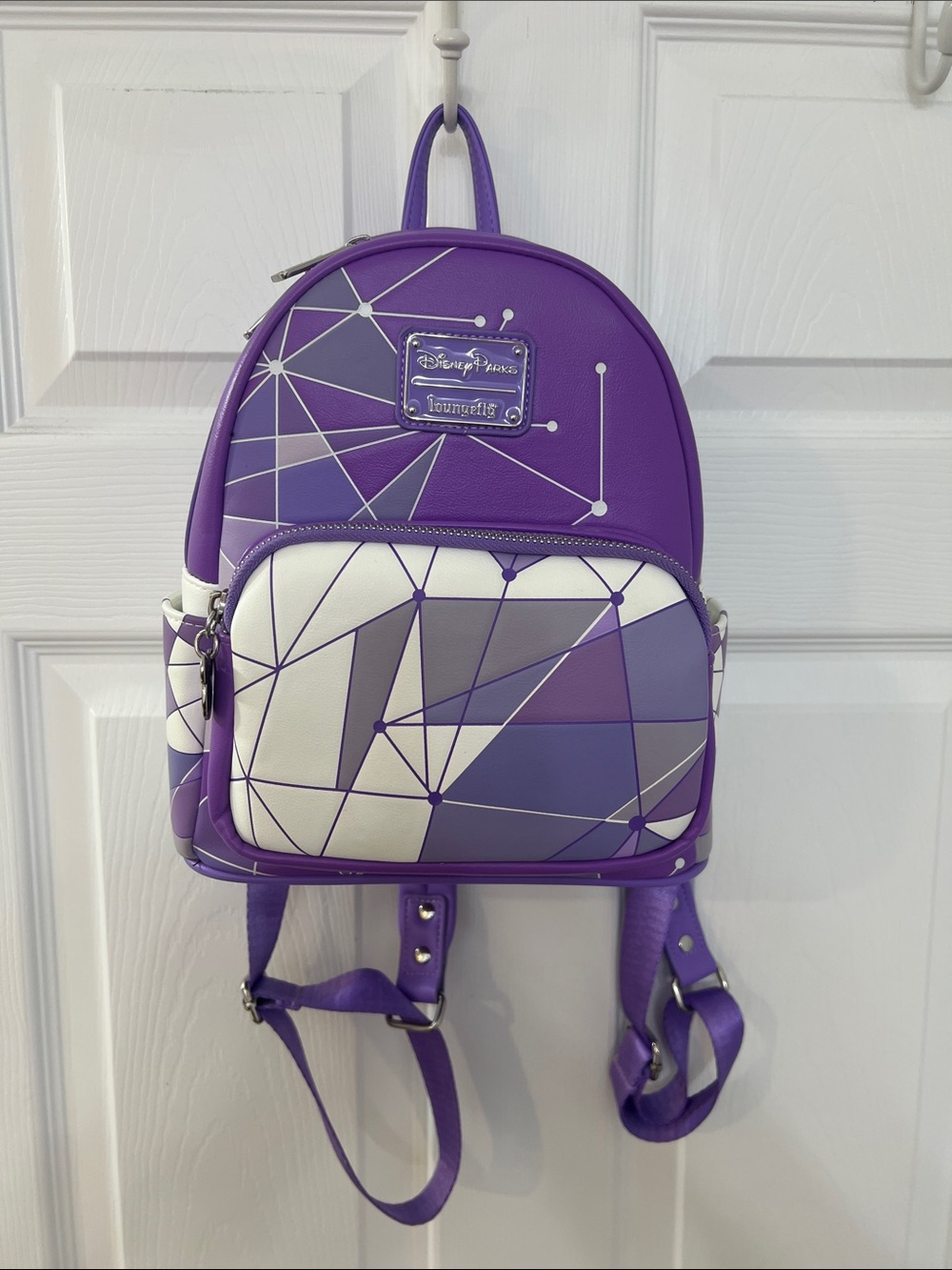Loungefly Purple Geometric Mini Backpack